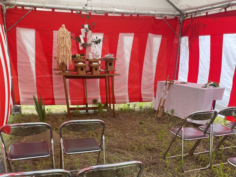 地鎮祭イベントの設営事例